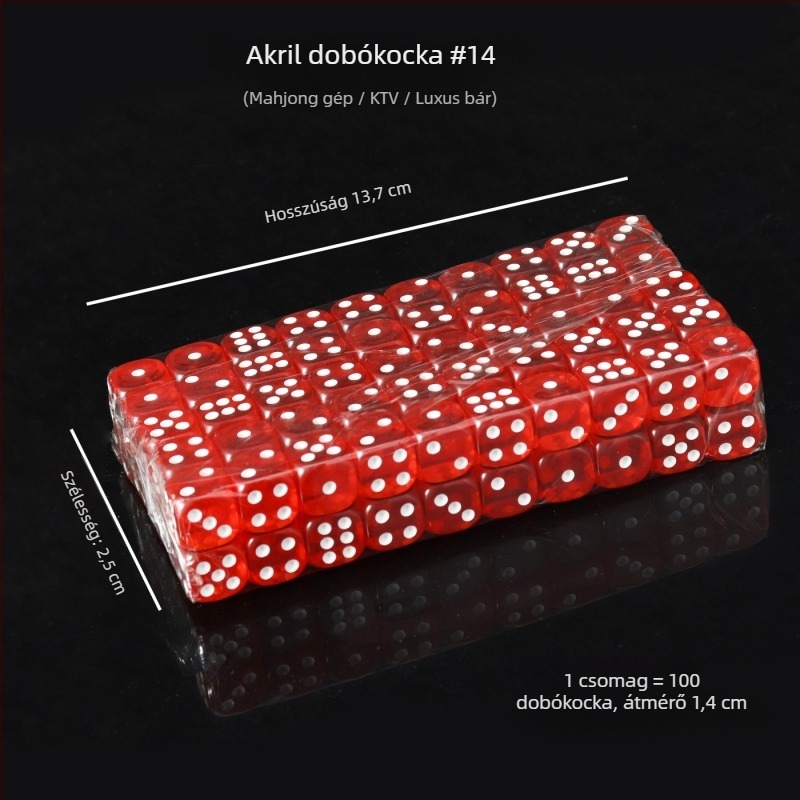 Akril kockák kerek sarkokkal, kristályos kockák, készleten, modell iHFRnr2f; Anyag: Akril; Stílus: Kerek sarkú; Forma: Egyéb; Alkalmazási jelenetek: sakk és kártyajáték