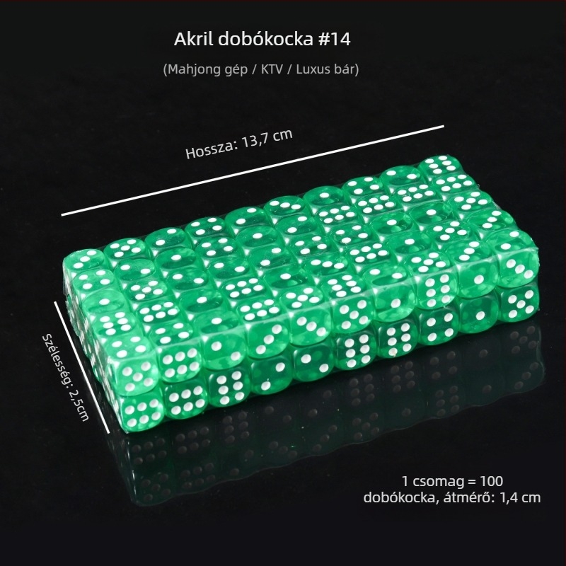 Akril kockák kerek sarkokkal, kristályos kockák, készleten, modell iHFRnr2f; Anyag: Akril; Stílus: Kerek sarkú; Forma: Egyéb; Alkalmazási jelenetek: sakk és kártyajáték