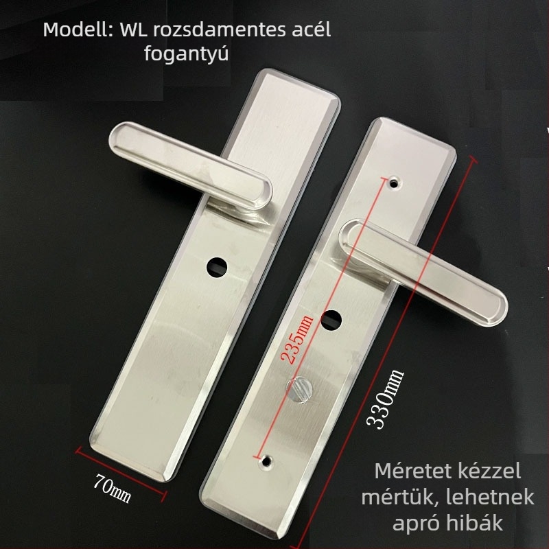 Rozsdamentes acél panelajtó fogantyú biztonsági ajtókhoz – modern, letisztult dizájn