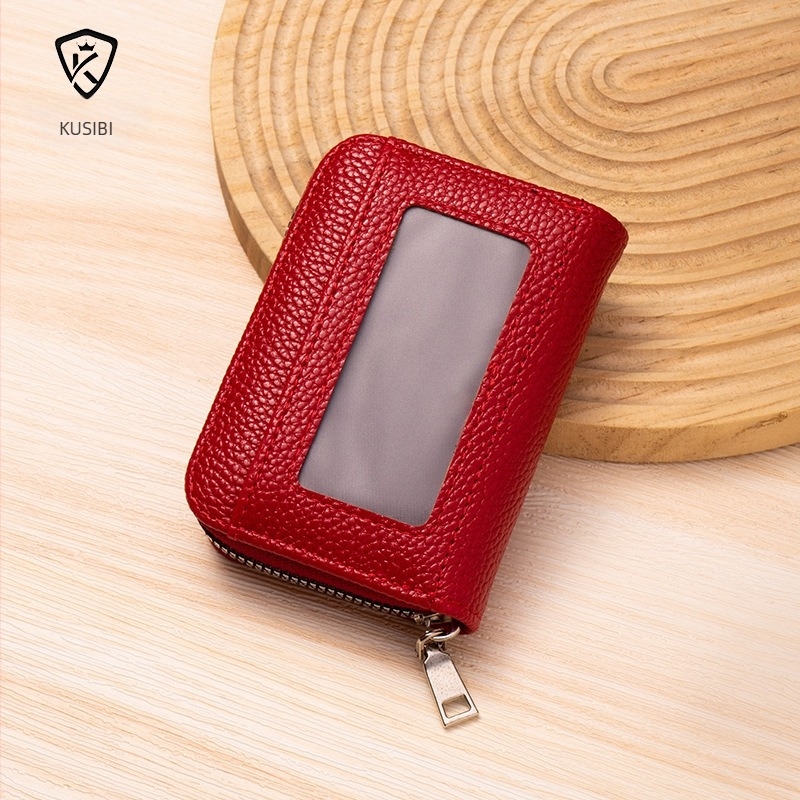 Cipzáras kártyatartó pénztárca RFID védelem, 12 kártyahely, uniszex, PU anyag