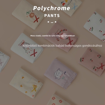 Lányoknak szóló pamut boxer brief, A osztály, 95% pamut, Warm buds