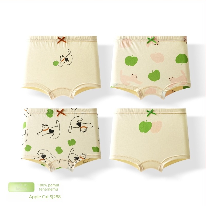 Lányoknak szóló pamut boxer brief, A osztály, 95% pamut, Warm buds