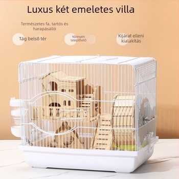 Hörcsög ketrec – luxus kis ház, műanyag, harapásbiztos, alap készlet