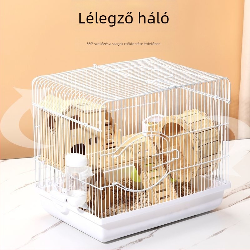 Hörcsög ketrec – luxus kis ház, műanyag, harapásbiztos, alap készlet