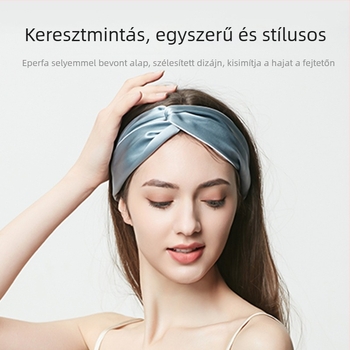 19 mm-es selyem kettős rétegű hajpánt nőknek, 100% mulberry selyem, hajkiegészítő, fejfedő arcmosáshoz