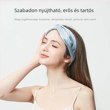 19 mm-es selyem kettős rétegű hajpánt nőknek, 100% mulberry selyem, hajkiegészítő, fejfedő arcmosáshoz