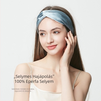 19 mm-es selyem kettős rétegű hajpánt nőknek, 100% mulberry selyem, hajkiegészítő, fejfedő arcmosáshoz