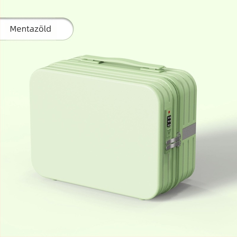Cipzáras kozmetikai táska, PP anyag, univerzális kerekek, 1,8 kg, száraz–nedves elválasztás