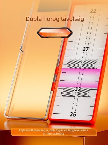 Little Fengxian Két Kampós Horog Vékony Zsinórral, Folyóvízi Horgászathoz, 20 Pár Dobozban