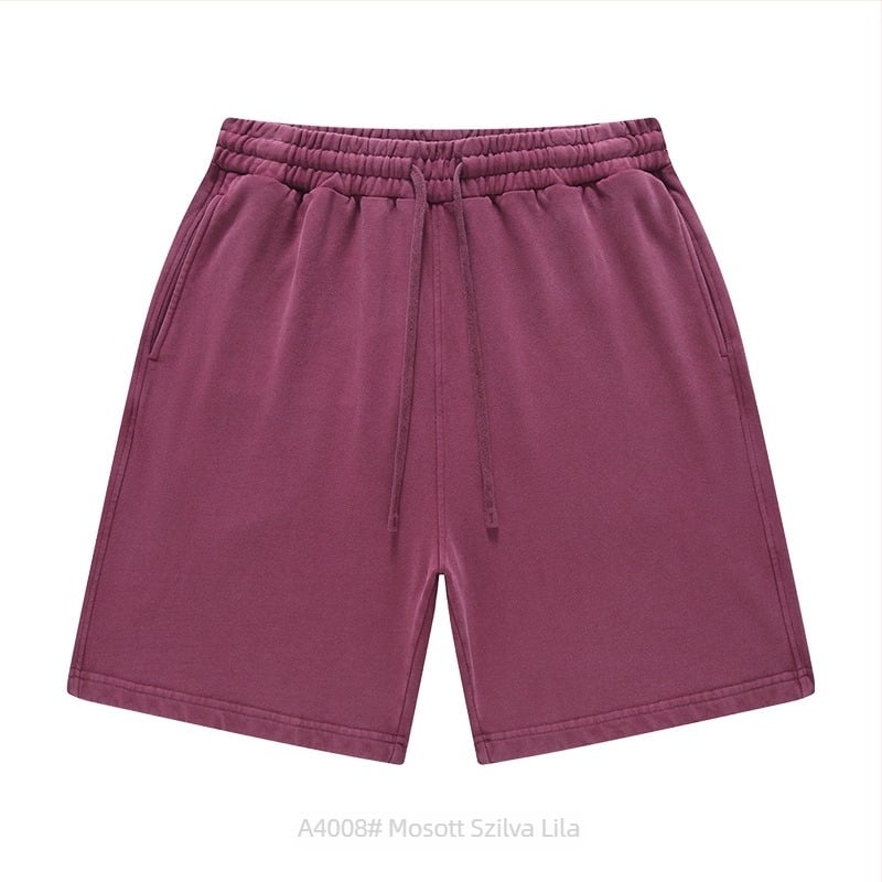 Uniszex 100% pamut rövidnadrág, húzózsinórral, laza szabás, mikro-elasztikusság, mindennapi street-stílus