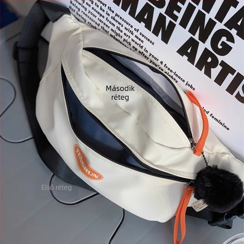 Férfi mellkas táska | Szabadidős utazás | Ultra könnyű poliészter | Belső patch zseb