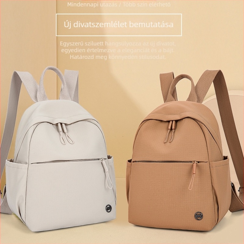 Oxford anyagú hátizsák, cipzáros nyitás, rejtett cipzáras zseb, laminált cipzáras zseb, belső elválasztó