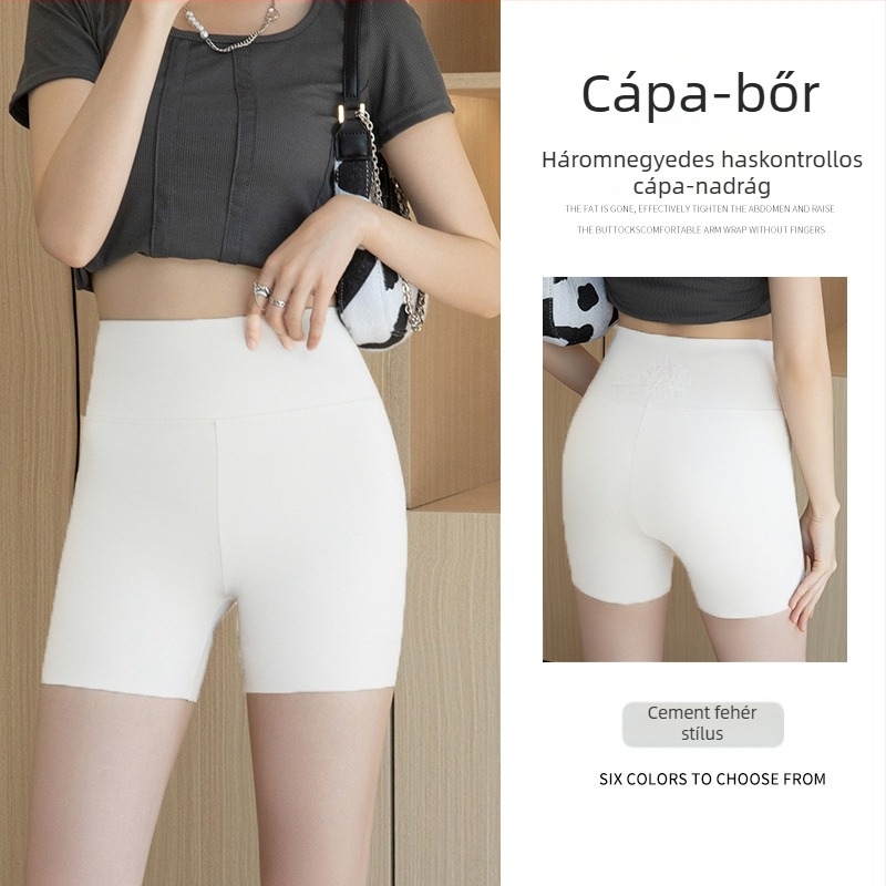 Shark női leggings, magas derék, hasformázó, fenékemelő, jóga leggings, rövid szabású, nagy rugalmasság