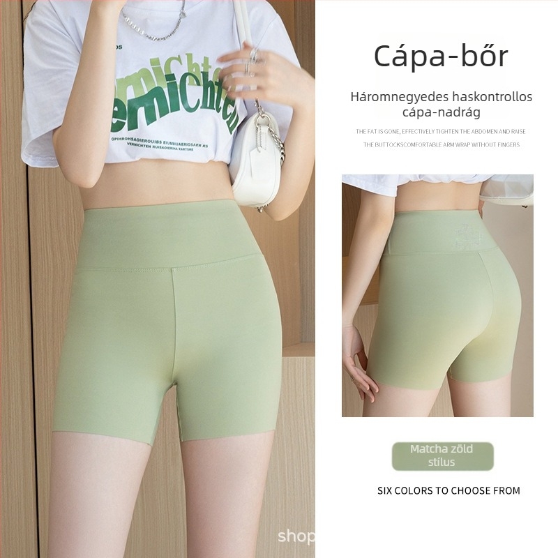 Shark női leggings, magas derék, hasformázó, fenékemelő, jóga leggings, rövid szabású, nagy rugalmasság