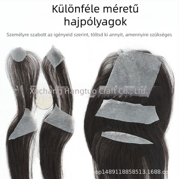 Biológiai fejbőr hegplaszt patch – emberi haj, kézzel szőtt, festhető