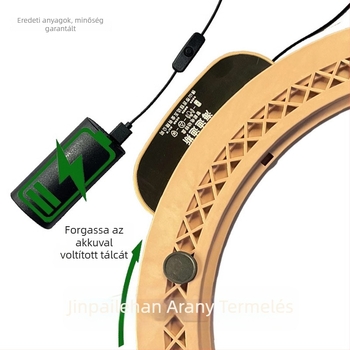 Elektromos forgóasztal étkezőasztalhoz — anyag műanyag; márka Jinpaili hardware; olasz minimalist stílus; univerzális felhasználás