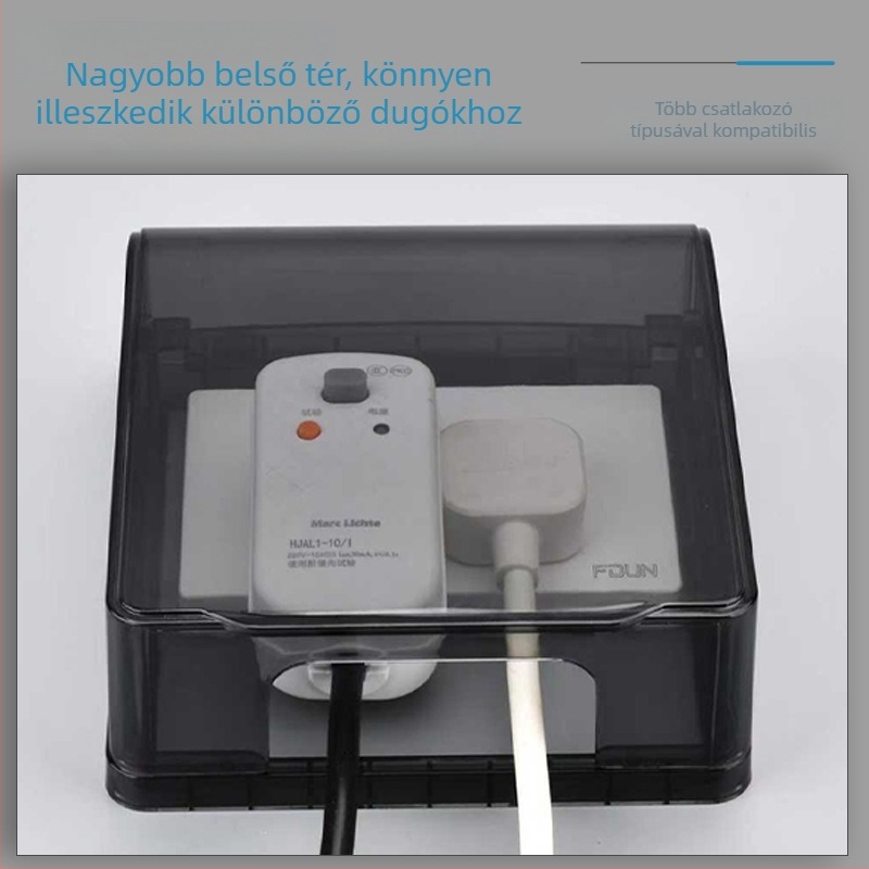 Ragasztós 118-as típusú megnagyobbított kettős aljzatú vízálló doboz a fürdőszobai intelligens WC-hez emelőfedéllel