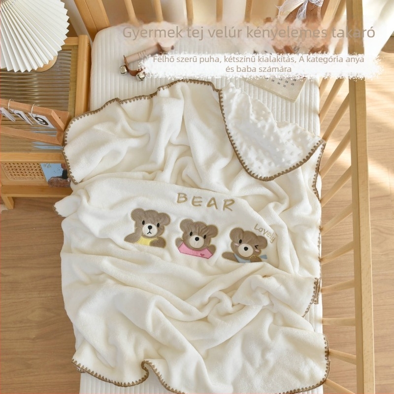 Tej-velúr baba takaró, INS stílus, téli használatra, újszülötteknek és 1–6 éves gyerekeknek, 300–500 g