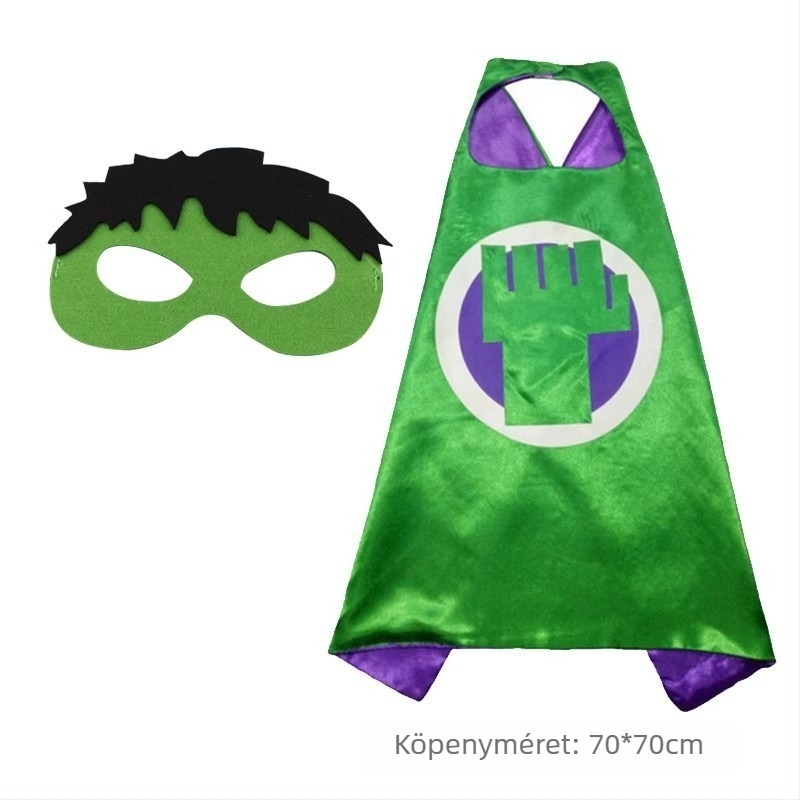 Gyerek Hulk izmokkal jelmez – uniszex, spandex anyag, játék/ anime szerepjátékhoz, 2023 tavasz
