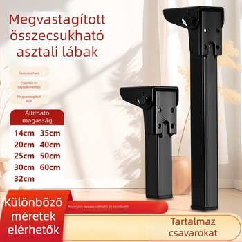 Összecsukható fém asztallábak – modern egyszerű stílus, ideális íróasztalokhoz, ágyakhoz és kempingasztalokhoz