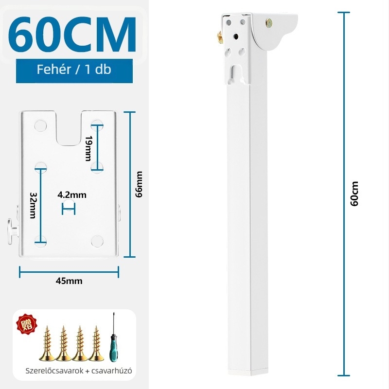 Összecsukható fém asztallábak – modern egyszerű stílus, ideális íróasztalokhoz, ágyakhoz és kempingasztalokhoz