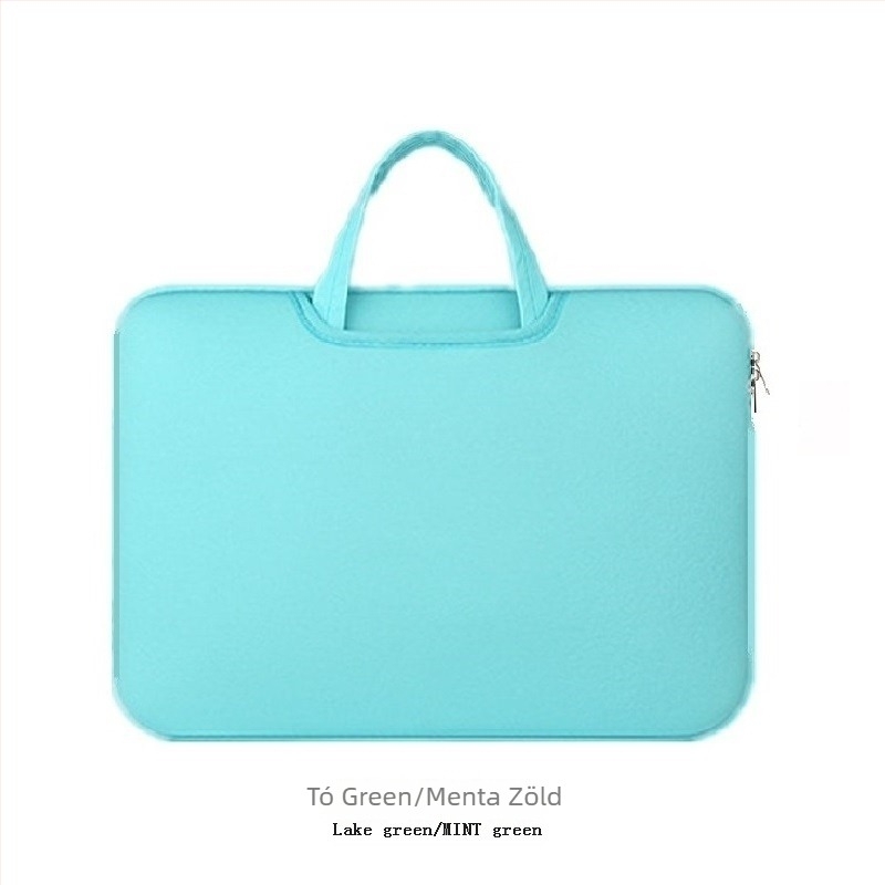 Pamutszövetből készült laptop táska, zipzáros zárás, belső rekeszekkel a laptop számára, modell T288