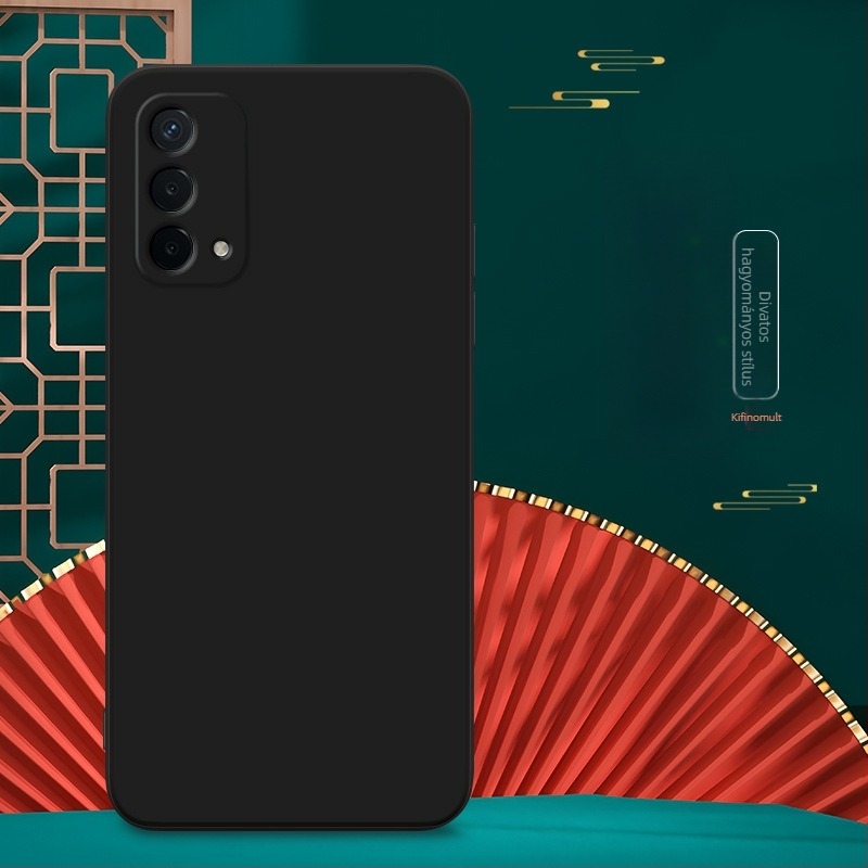 OPPO A935G telefontok, ütésálló, szilikon, matt felület, fekete