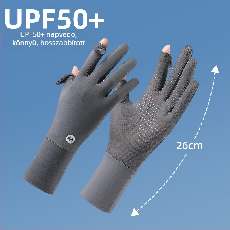 Női nejlon napvédő karvédők, hűsítő, légáteresztő, UV-védelem, csúszásmentes, érintőképernyő-kompatibilis, kültéri vezetéshez