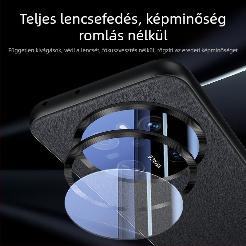 Huawei Mate70 Pro műbőr tok, teljes kameravédő védelem, domborított mintázat, ütésálló