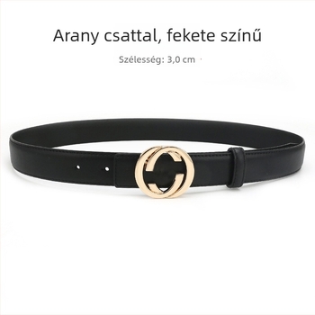 Női bőröv természetes bőrből, ötvözetes csattal, sima csattal, szélesség 2-4 cm, másodlagos bőrréteg, antik elektroplakált felület, niche stílus