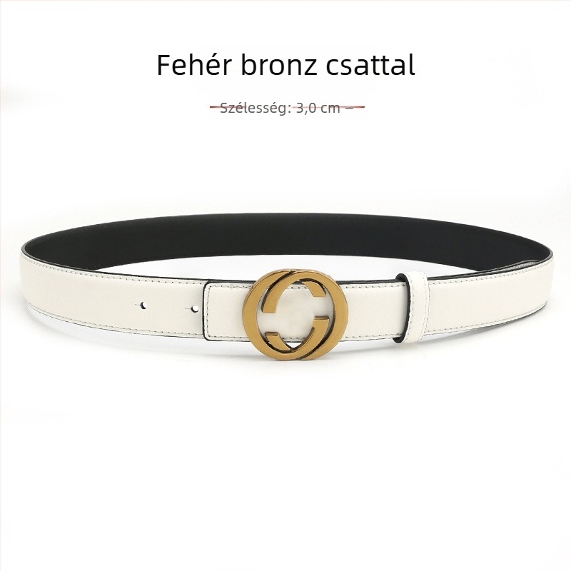 Női bőröv természetes bőrből, ötvözetes csattal, sima csattal, szélesség 2-4 cm, másodlagos bőrréteg, antik elektroplakált felület, niche stílus