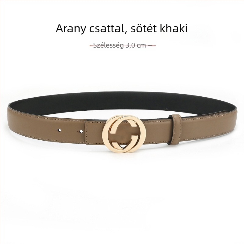 Női bőröv természetes bőrből, ötvözetes csattal, sima csattal, szélesség 2-4 cm, másodlagos bőrréteg, antik elektroplakált felület, niche stílus