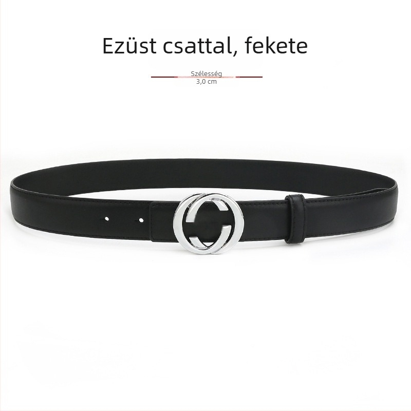 Női bőröv természetes bőrből, ötvözetes csattal, sima csattal, szélesség 2-4 cm, másodlagos bőrréteg, antik elektroplakált felület, niche stílus