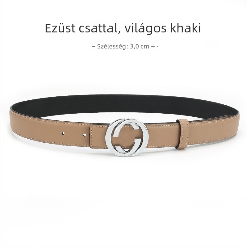 Női bőröv természetes bőrből, ötvözetes csattal, sima csattal, szélesség 2-4 cm, másodlagos bőrréteg, antik elektroplakált felület, niche stílus