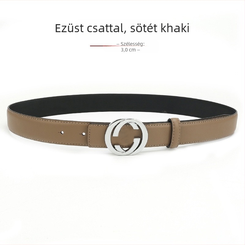 Női bőröv természetes bőrből, ötvözetes csattal, sima csattal, szélesség 2-4 cm, másodlagos bőrréteg, antik elektroplakált felület, niche stílus