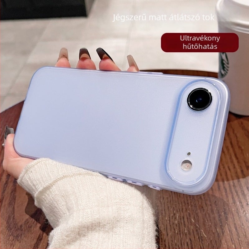 Ultra vékony, matt átlátszó szilikon tok iPhone-hoz – teljes védelem, ütésálló, kiváló minőségű TPU