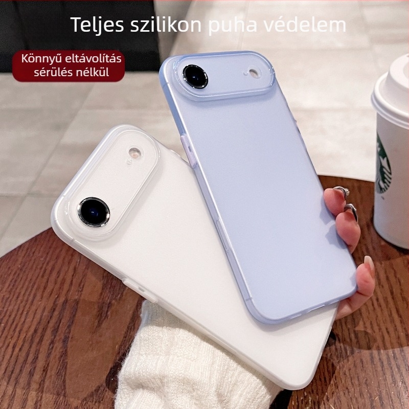 Ultra vékony, matt átlátszó szilikon tok iPhone-hoz – teljes védelem, ütésálló, kiváló minőségű TPU