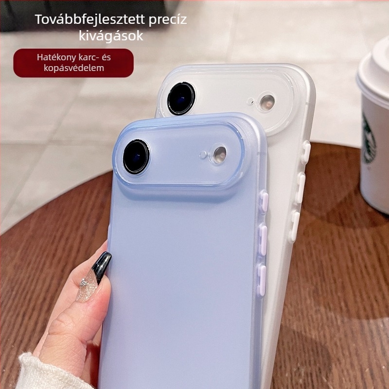 Ultra vékony, matt átlátszó szilikon tok iPhone-hoz – teljes védelem, ütésálló, kiváló minőségű TPU