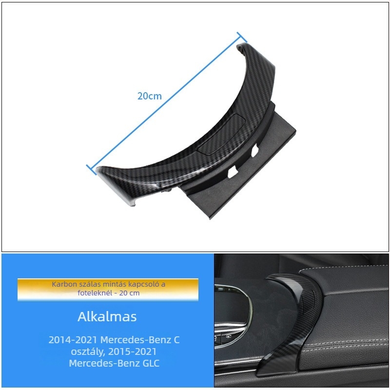 Középkonzol kapcsolóburkolat és tárolófedél Mercedes-Benz C-Class GLC-hez (W205, C180, C200)