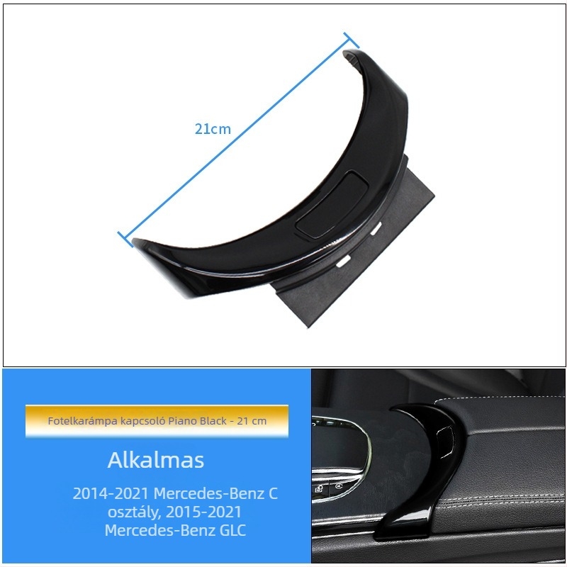 Középkonzol kapcsolóburkolat és tárolófedél Mercedes-Benz C-Class GLC-hez (W205, C180, C200)