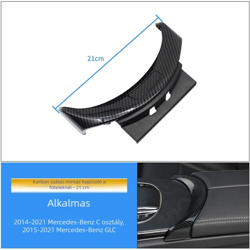 Középkonzol kapcsolóburkolat és tárolófedél Mercedes-Benz C-Class GLC-hez (W205, C180, C200)