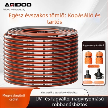 PU vízcső otthoni használatra — fagyálló, nagy nyomású, sokoldalú autómosáshoz és kert öntözéséhez, vastag falú
