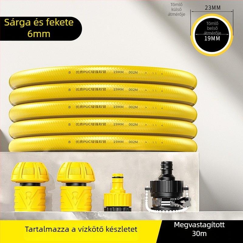 PU vízcső otthoni használatra — fagyálló, nagy nyomású, sokoldalú autómosáshoz és kert öntözéséhez, vastag falú
