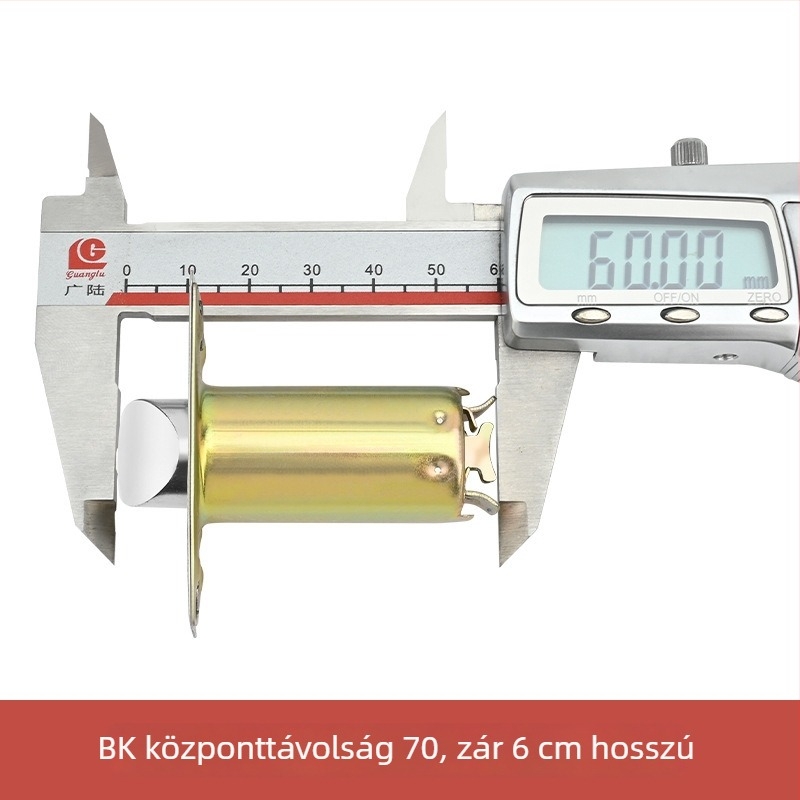 Gömbzár ajtózár mag, cinkötvözet, síknyelv, háztartási univerzális típus