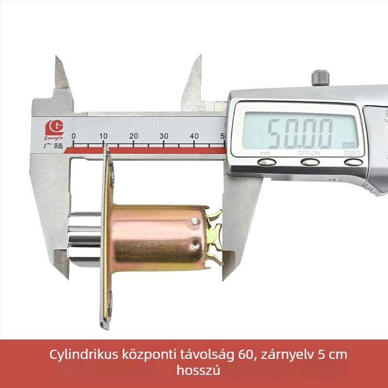 Gömbzár ajtózár mag, cinkötvözet, síknyelv, háztartási univerzális típus