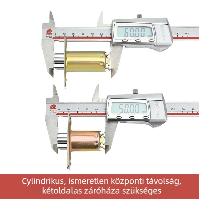 Gömbzár ajtózár mag, cinkötvözet, síknyelv, háztartási univerzális típus
