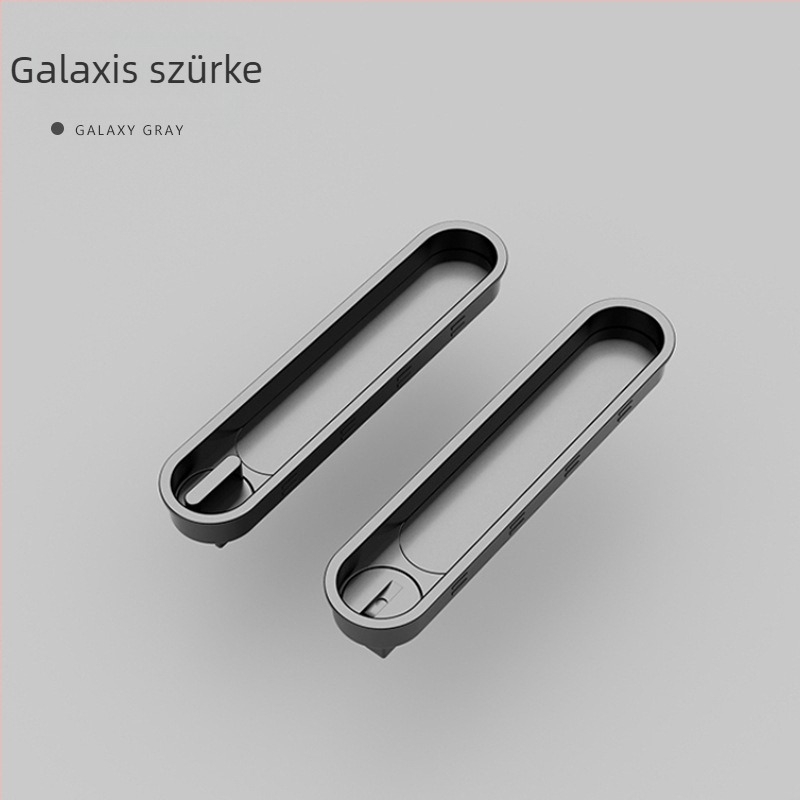 Oval zsebajtó-zár, mortise zár, cink‑ötvözet, modern minimalist stílus, alkalmas zsebajtókhoz és tolóajtókhoz hálószoba és konyha és fürdőszoba, testreszabható feldolgozás