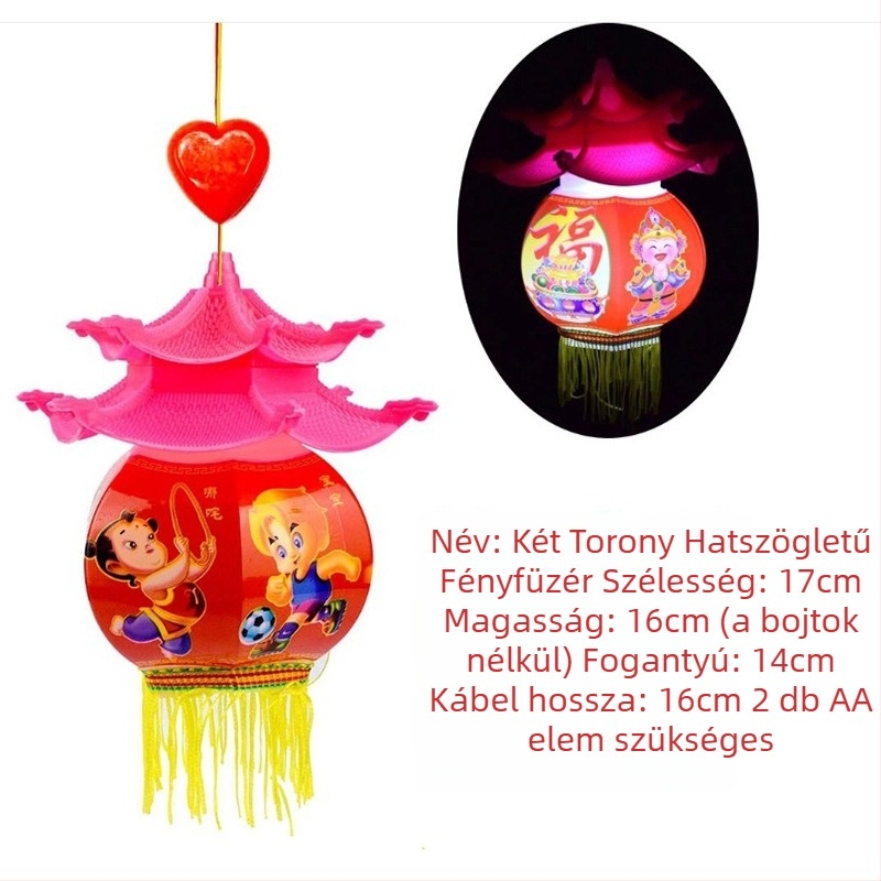 Gyermekeknek szóló hordozható LED lámpás hang- és fényinterakcióval – műanyag játék 14+