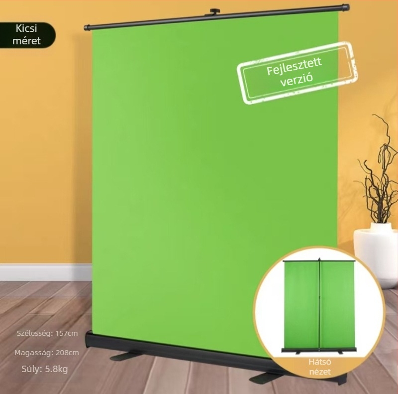 Chromakey zöld képernyő hátterével – csomag élő közvetítéshez és fényképezéshez