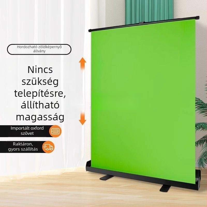 Chromakey zöld képernyő hátterével – csomag élő közvetítéshez és fényképezéshez